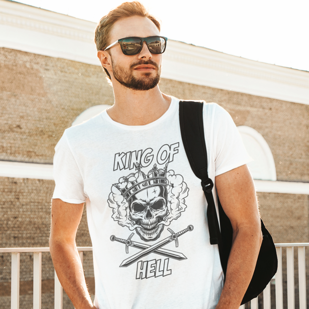 KING OF HELL ROUND NECK T-SHIRT