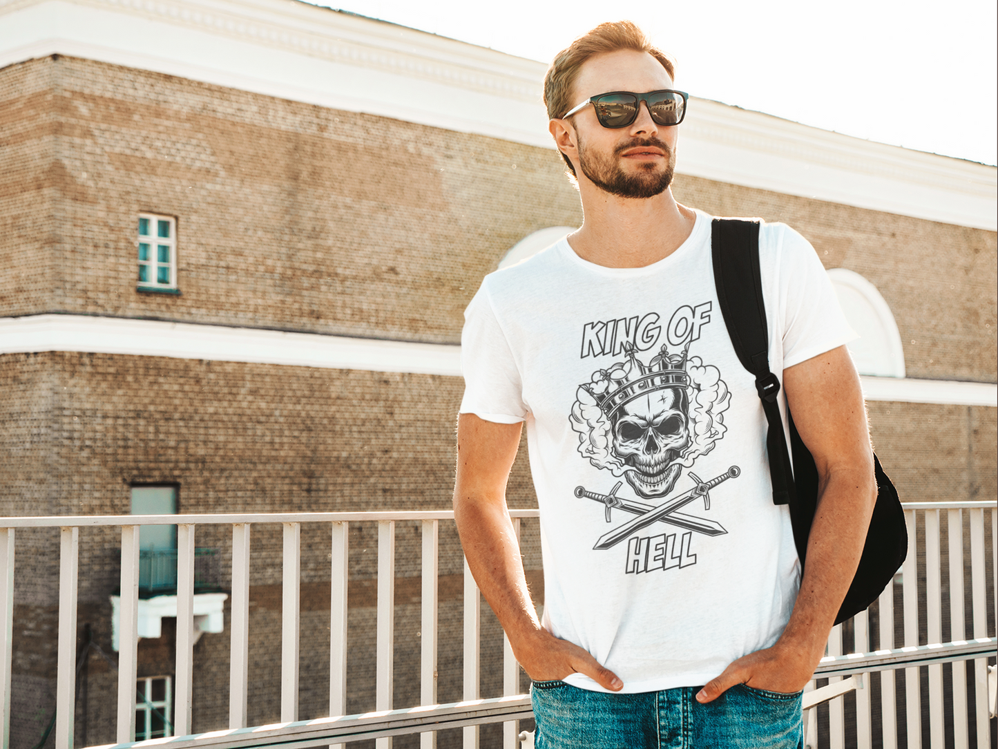 KING OF HELL ROUND NECK T-SHIRT